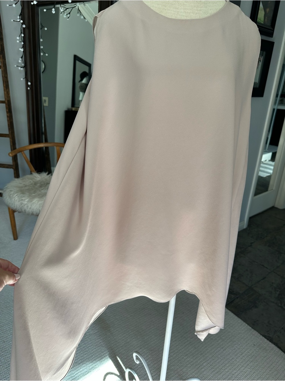 IRO Blush Asymmetrical Sleeveless Shift Dress, size (42) large - Picture 4 of 10